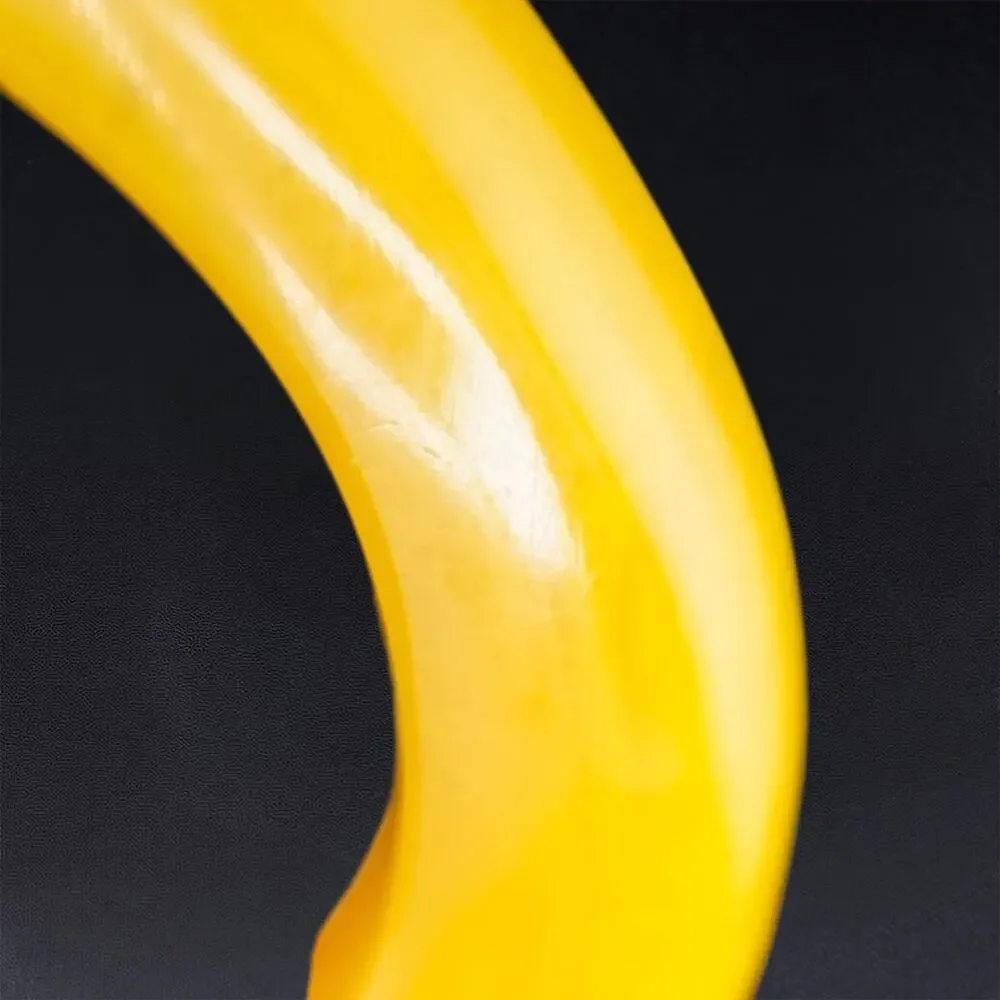 Vintage‎ Yellow Bangle Bracelet 6.5” Resin Lucite Chunky Retro Style MCM